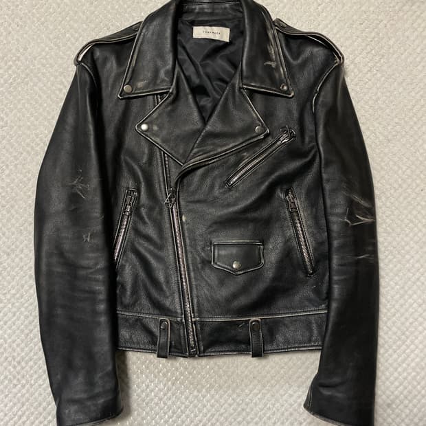 TONYWACK 토니웩 웨스턴 무드 카우라이드 소가죽 데미지드 워싱 레더