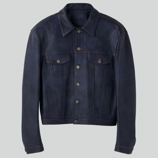 렉토 빈티지 이펙트 레더 트러커 점퍼