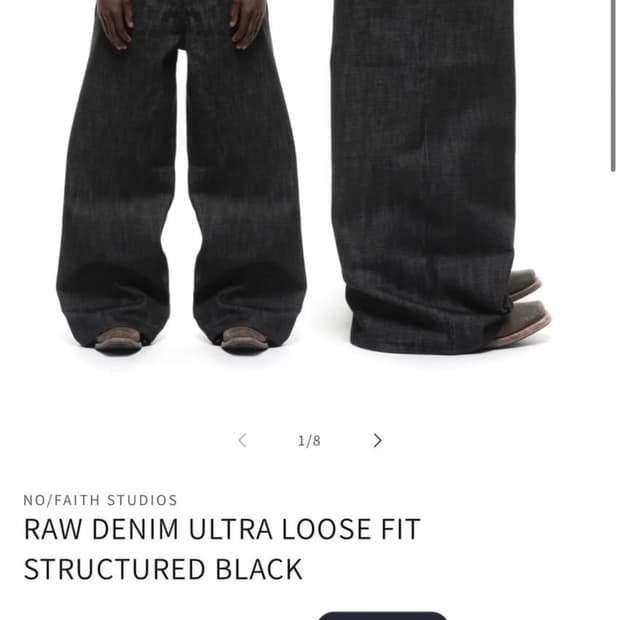 Nofaith Studios Loose Fit Denim