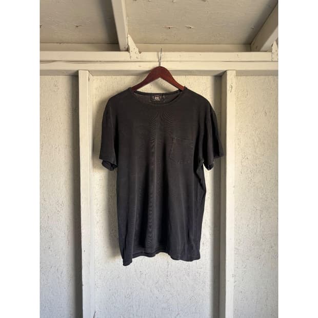 RRL 더블알엘 피스 다이드 코튼 저지 포켓 티셔츠