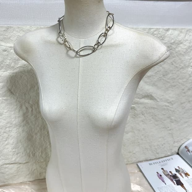 빈티지 해머링 링크 목걸이
