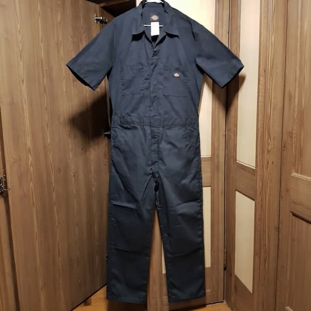 M/ 디키즈 반팔 커버올 오버롤/점프수트//2탄흰