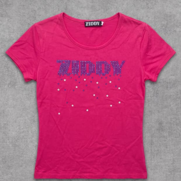 Ziddy y2k 핑크색 반팔