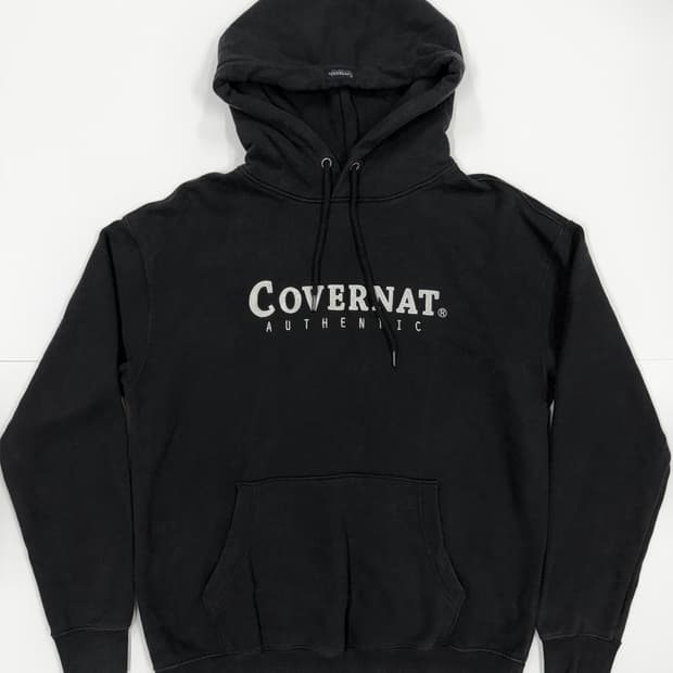 커버낫 오버핏 블랙 후드티