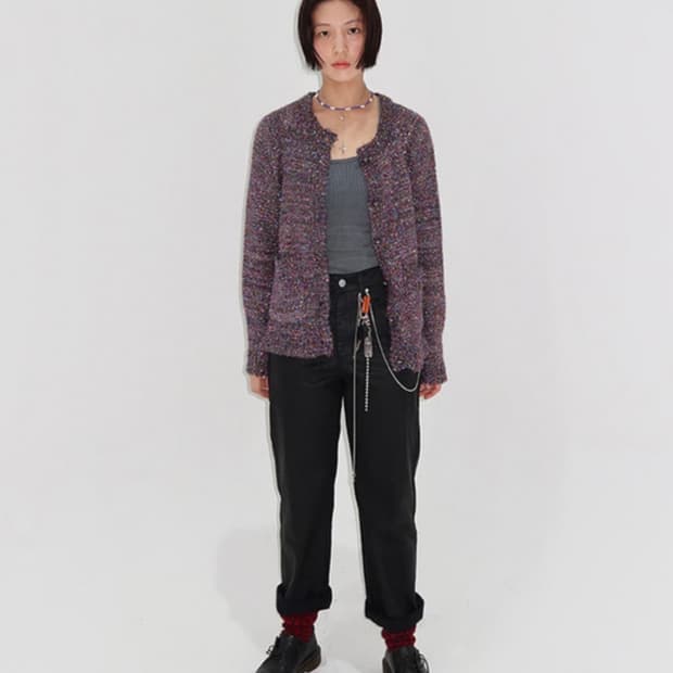 플리즈프로젝트 메탈가디건 블랙