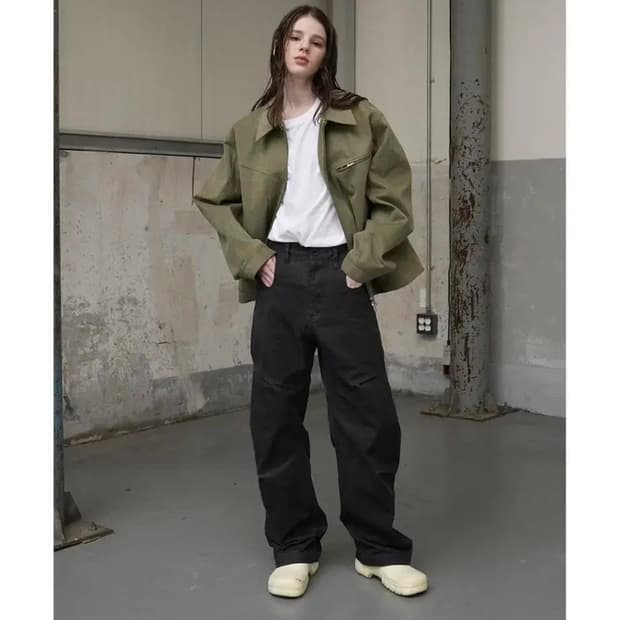 Yiyae 새들팬츠 차콜