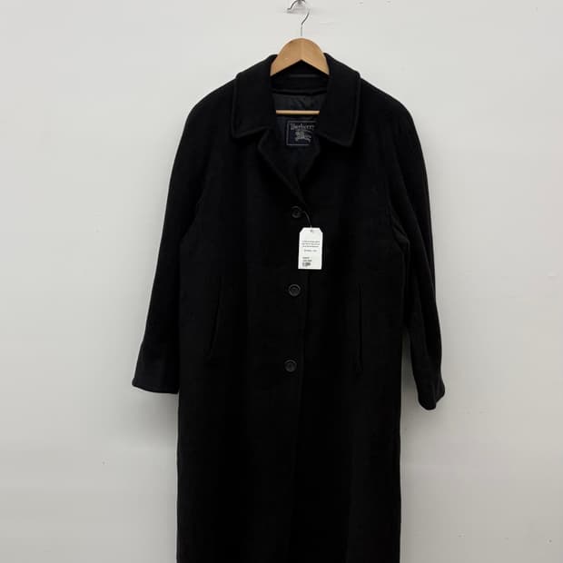 버버리 블랙 롱 코트 남M