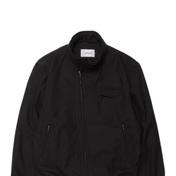 해칭룸 diagonal zip jacket black(2)