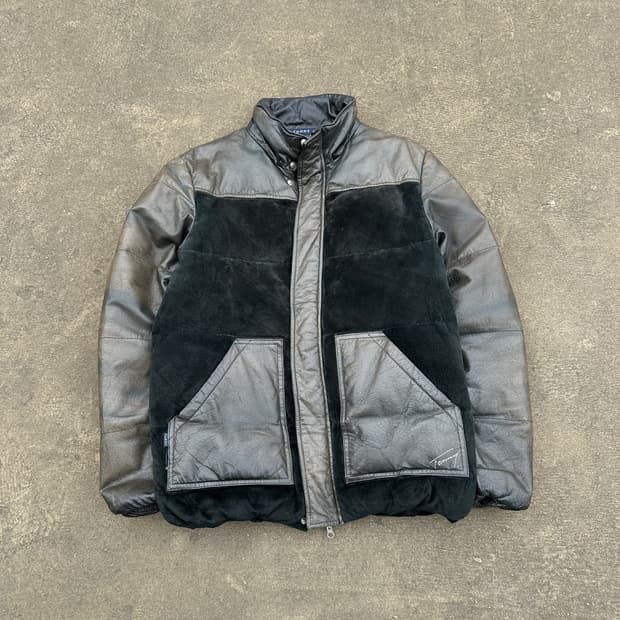 Tommy 타미힐피거 가죽 패딩 자켓 XL