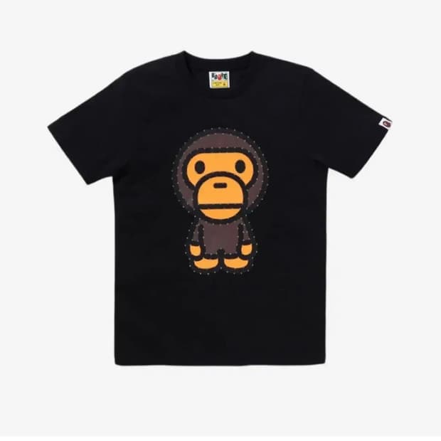 베이프 베이비마일로 크리스탈 티셔츠