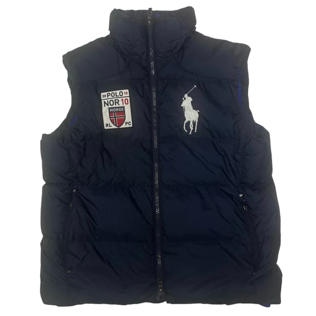 폴로 랄프로렌 빅포니 노르웨이 네이비패딩조끼베스트 XL