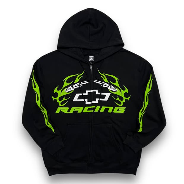 Chevrolet Racing Flame Hoodie Zip-Up