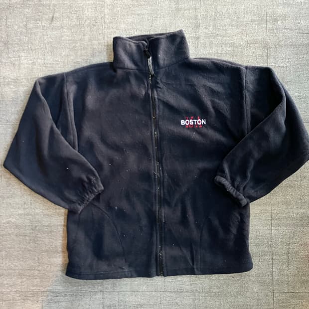 일본빈티지 Boston 올드스쿨아메카지 혁오풍 후리스자켓
