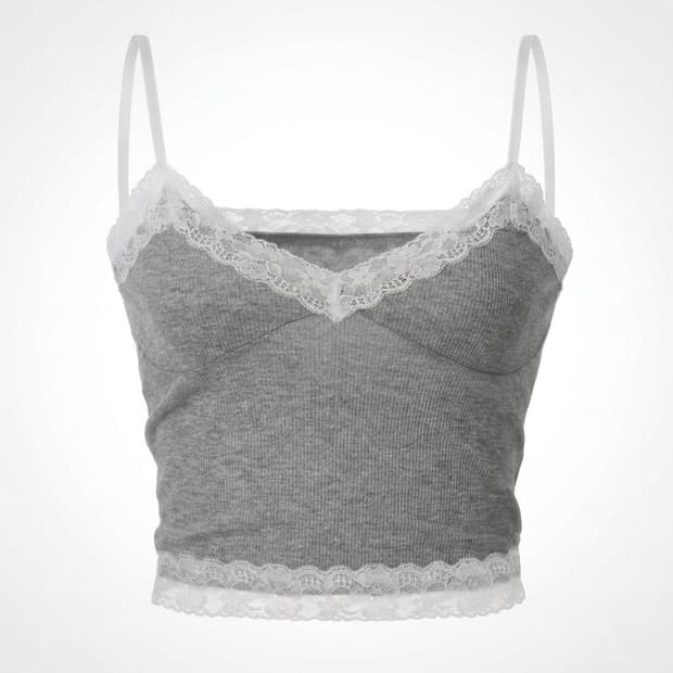 일괄가격 Threetimes 쓰리타임즈 레이스 골지 브라렛