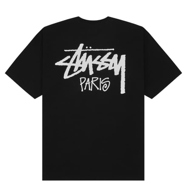 스투시 스탁 파리 티셔츠 블랙 S