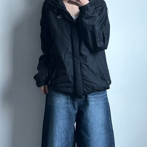 디키즈 자수로고 블랙 바람막이 자켓