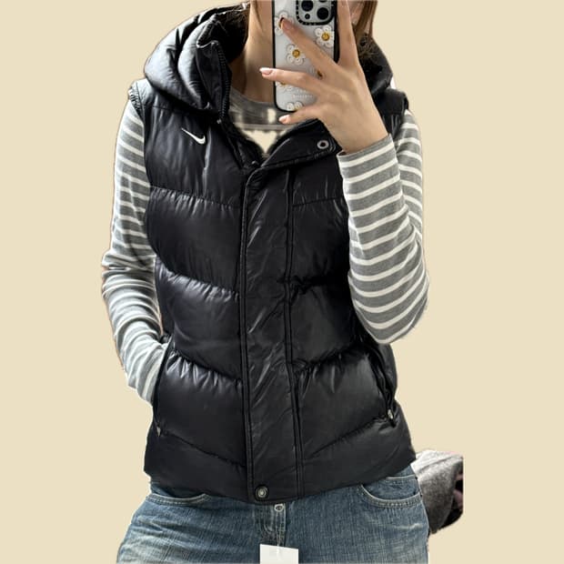 나이키 덕다운 조끼 패딩