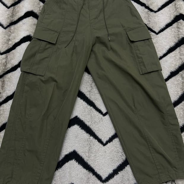 [S]빅유니온 코튼 벌룬 카고 팬츠/카키올리브