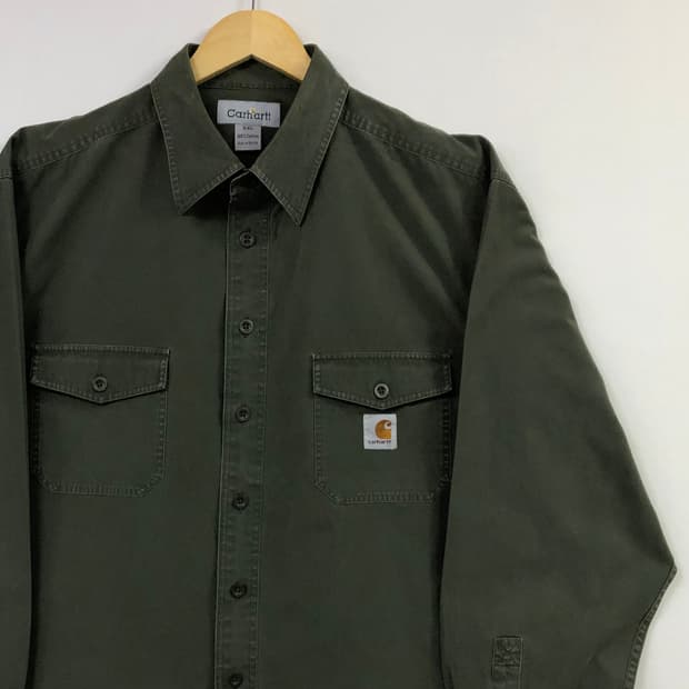 Xxl 칼하트 카키 워크 셔츠