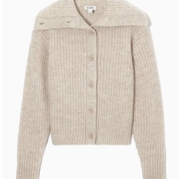 cos 코스 스프레드 칼라 울 가디건 m