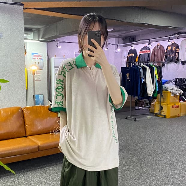 팻츠락 골프 런던 자수로고 테리 반팔티 B4937