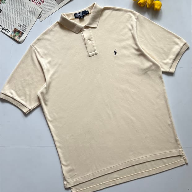 Polo 폴로랄프로렌 오버핏 아이보리 카라티 