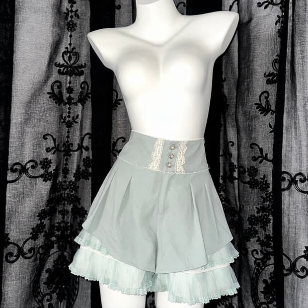 blue lovely skirt pants