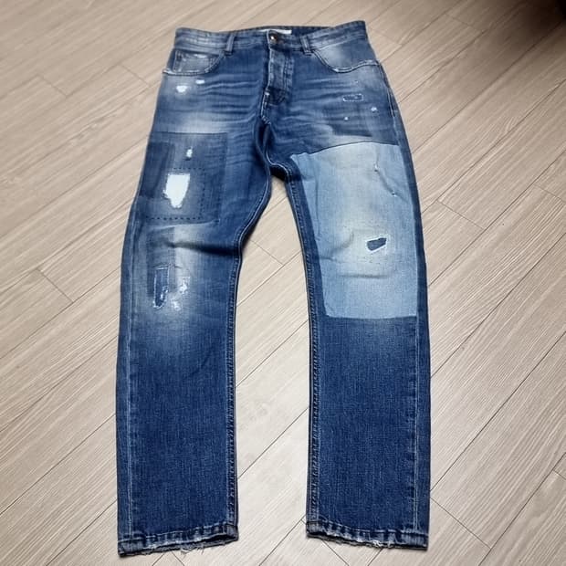 이태리제 돈더풀러 데미지 워싱 패치 청바지(30)
