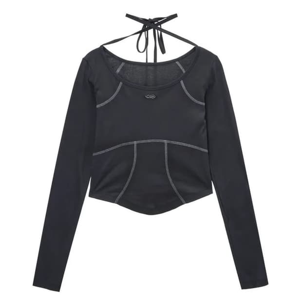 허그유어스킨 메탈로고스카프탑