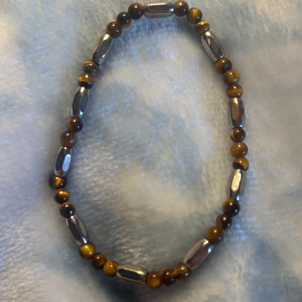 메탈 비즈 팔찌