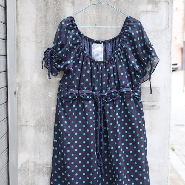 Dolly Polka Mini Dress 🫐