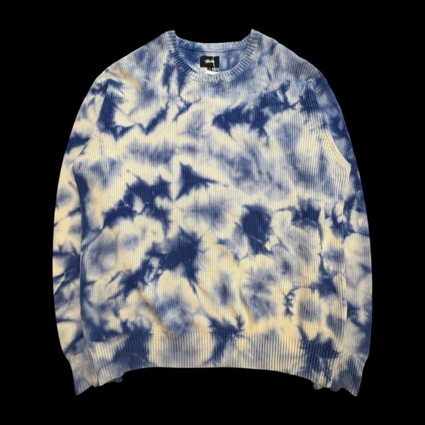 스투시 핸드 타이다이 헤비 게이지 니트