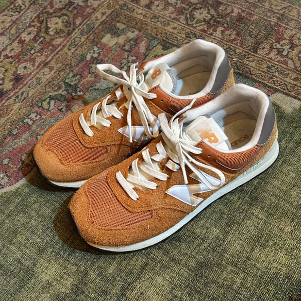 뉴발란스 574 헤리티지 오렌지 버스트 화이트 