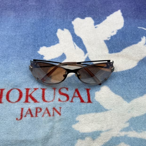 Vintage Medusa Punk Sunglasses(brown)