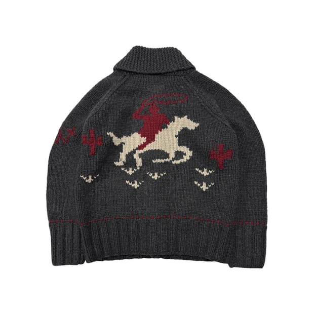 TMT polo pattern wool cowichan