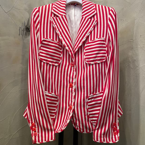 카스텔바작 이태리 린넨 비스코스 레드 자켓 66