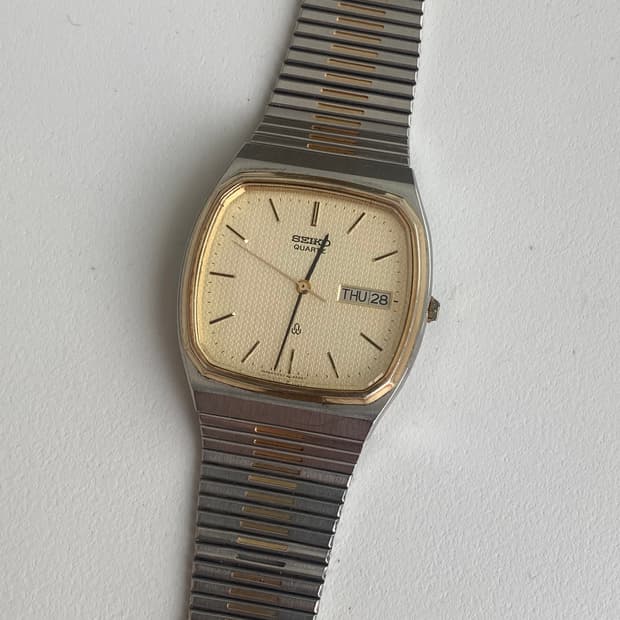 Seiko 세이코 콤비 쿼츠 데이데이트