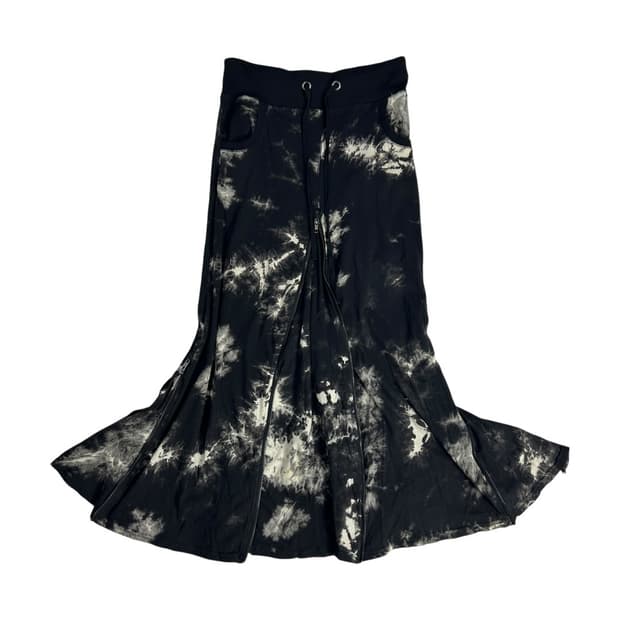 [JPN] 빈티지 타이다이 지퍼 디테일 플레어 롱 스커트