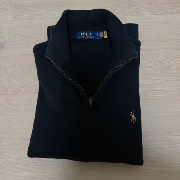 폴로 랄프로렌 블랙 반집업 스웨터 s 100사이즈