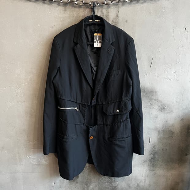 20ss 꼼데가르송 옴므 플러스 컷아웃 자켓