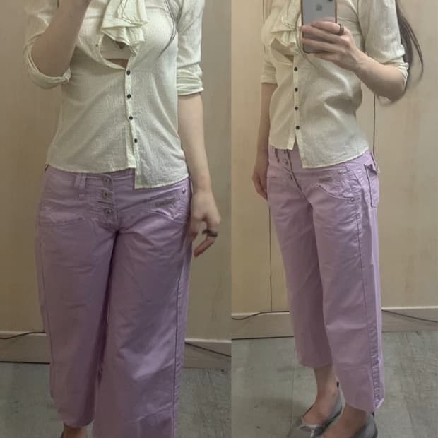 빈티지 라벤더 팬츠