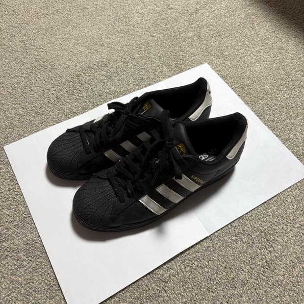 아디다스 슈퍼스타 블랙 화이트 255