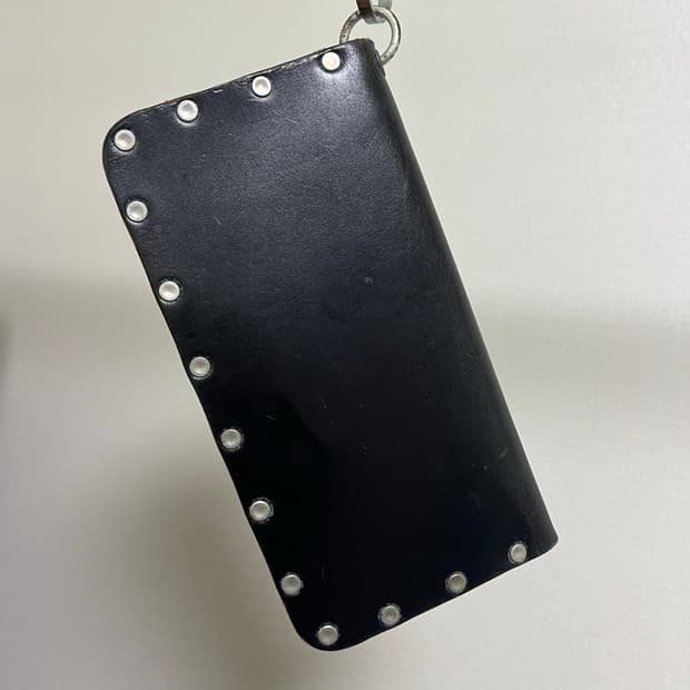 agingccc 바이커 가죽장지갑