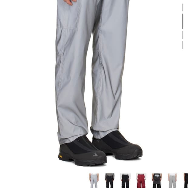 Helmut Lang Gray Polyeste Trousers