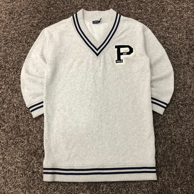 폴로 랄프로렌 브이넥 맨투맨 원피스