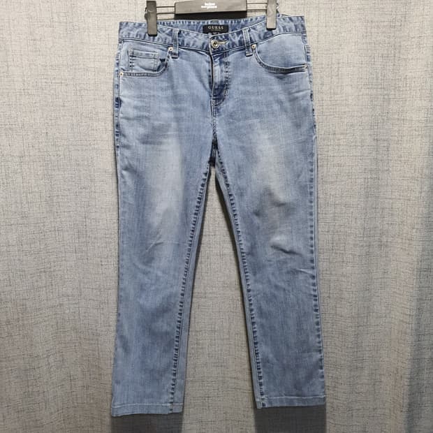 게스 청바지 연청 데님 팬츠 