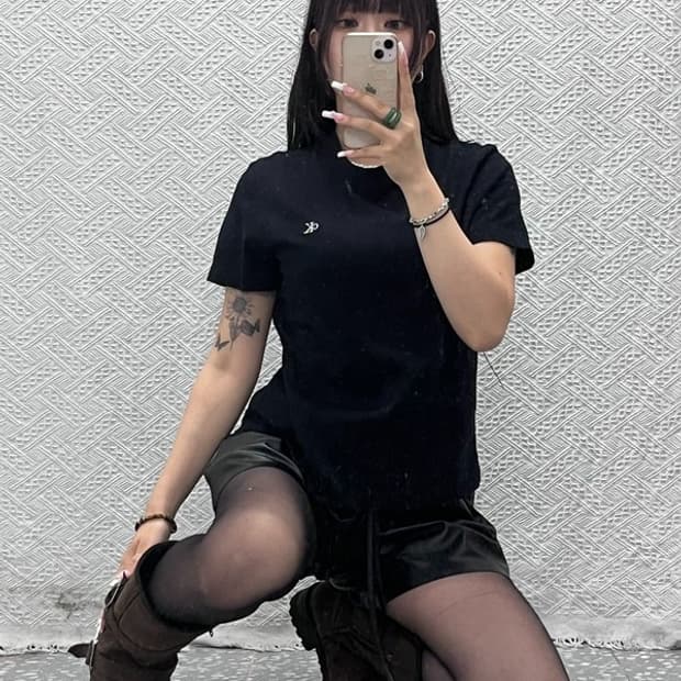 캘빈클라인 빈티지 캐주얼 CK로고 슬림핏 반팔티 M C13819