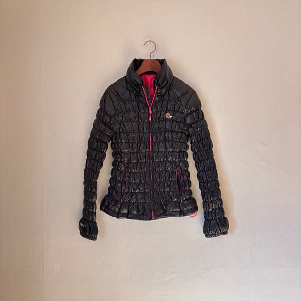 로알파인 슬림 95 다운 패딩 집업 점퍼 오리털 볼륨 실루엣