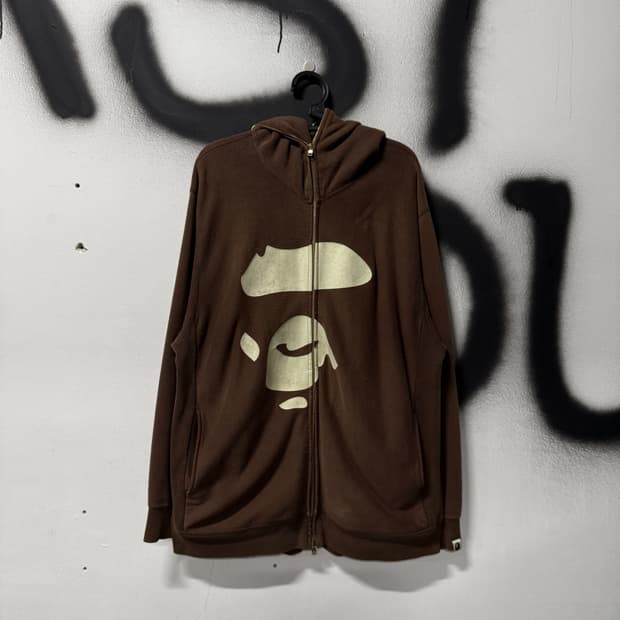 정품 베이프 OG 니고 빅 에이프 헤드 풀 집업 후디