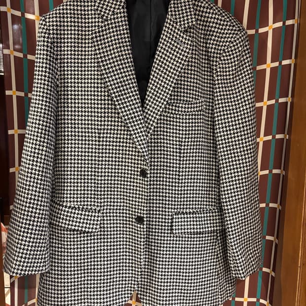 하운드투스 체크 블레이저